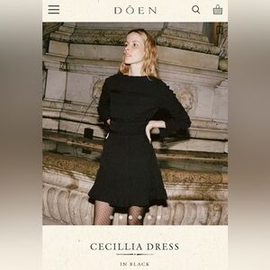 Doen CECILLIA DRESS -- BLACK